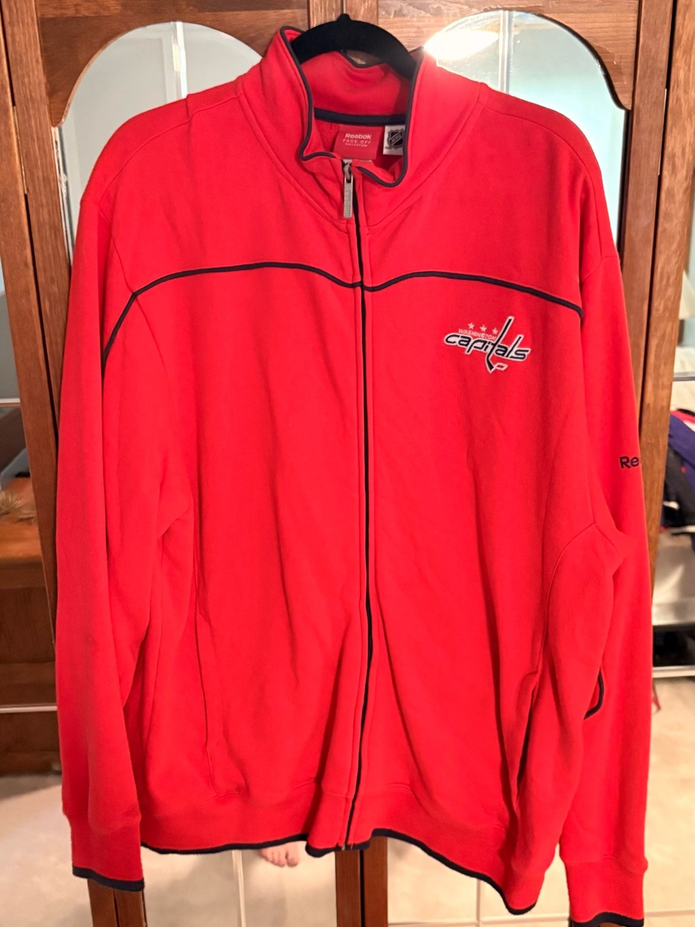 Reebok Red Washington Capitals Full-Zip Jacket